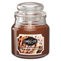 Candle-Lite 3827549 Jar Candle, Cinnamon Pecan Swirl Fragrance, Caramel Brown Candle 4449549